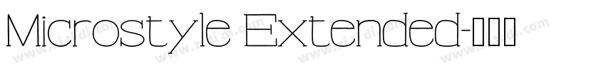 Microstyle Extended字体转换